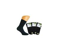 Kurzschaft Kurzsocken Herren Männer Bambus Socken schwarz 6er Pack (43/46)