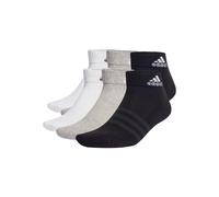 Kurzsocken ADIDAS ORIGINALS "Socken Cushioned Sportswear Ankle 6P 6er Pack", Herren, Gr. 37-39, bunt (schwarz, grau, weiß), Obermaterial: 62% Baumwolle CO. 34% Polyester PES. 3% Elasthan EL. 1% Nylon