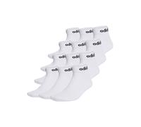 Kurzsocken ADIDAS ORIGINALS "Socken Linear Cushioned Ankle 12er Pack", Herren, Gr. 37-39, braun (weiß), Obermaterial: 71% Baumwolle CO. 26% Polyester PES. 2% Elasthan EL. 1% Nylon NY., Socken (3315352