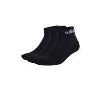 Kurzsocken ADIDAS ORIGINALS "Socken Linear Cushioned Ankle 3er Pack", Damen, Gr. 40-42, schwarz, Obermaterial: 71% Baumwolle CO. 26% Polyester PES. 2% Elasthan EL. 1% Nylon NY., Socken (62669134-40) s
