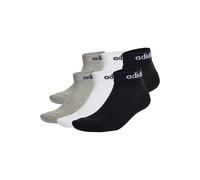 Kurzsocken ADIDAS ORIGINALS "Socken Linear Cushioned Ankle 6er Pack", Herren, Gr. 37-39, bunt (schwarz, grau, weiß), Obermaterial: 71% Baumwolle CO. 26% Polyester PES. 2% Elasthan EL. 1% Nylon NY., So