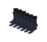 Kurzsocken BAMBOO BASICS "Socken 12er Pack", Herren, Gr. 41-46, schwarz (schwarz, blau), Obermaterial: 70% Viskose CV. 25% Polyamid PA. 5% Elasthan EL., Socken (22243768-41) schwarz, blau
