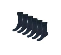 Bamboo Basics Unisex Socken, 6er Pack - BEAU Anklet Socks, Kurzsocken, einfarbig Blau 41-46
