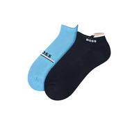 Kurzsocken BOSS "2P AS Iconic Loop CC", Herren, Gr. 39-42, bright blau 438, Baumwollmischung, unifarben, elastisch, Socken, mit Signature-Streifen und Logo-Details (30424332-39) bright blau 438