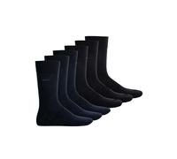 Kurzsocken BOSS "Socken 6er Pack", Herren, Gr. 43-46, schwarz (schwarz, dunkelblau), Obermaterial: 75% Baumwolle CO. 23% Polyamid PA. 2% Elasthan EL., Socken (76354725-43) schwarz, dunkelblau