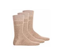 Kurzsocken BUGATTI "Socken 3er Pack", Herren, Gr. 43-46, beige, Obermaterial: 78% Baumwolle CO. 20% Polyamid PA. 2% Elasthan EL., Socken (10495518-43) beige