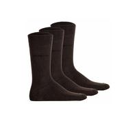 Kurzsocken BUGATTI "Socken 3er Pack", Herren, Gr. 43-46, braun, Obermaterial: 78% Baumwolle CO. 20% Polyamid PA. 2% Elasthan EL., Socken (71847521-43) braun