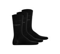 Kurzsocken BUGATTI "Socken 3er Pack", Herren, Gr. 43-46, schwarz, Obermaterial: 78% Baumwolle CO. 20% Polyamid PA. 2% Elasthan EL., Socken (90166542-43) schwarz
