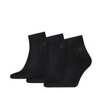 Kurzsocken CALVIN KLEIN "CK MEN QUARTER", Herren, Gr. 39-42, schwarz, Baumwollmischung, normal, Socken, Rippenbündchen, Cotton-Mix, elastisch (87901066-39) schwarz