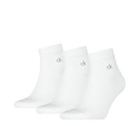 Kurzsocken CALVIN KLEIN "CK MEN QUARTER", Herren, Gr. 39-42, weiß, Baumwollmischung, normal, Socken, Rippenbündchen, Cotton-Mix, elastisch (31113718-39) weiß