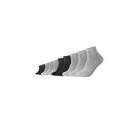 Kurzsocken CAMANO "10er Pack", Damen, Gr. 39-42, grau (light grau melange), 80% Baumwolle, 17% Polyamid, 3% Elasthan, uni, Socken (34762030-39) light grau melange