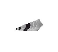 Kurzsocken CAMANO "15er Pack", Damen, Gr. 39-42, light grau melange, 80% Baumwolle, 17% Polyamid, 3% Elasthan, meliert, Socken, 15er Pack, mit recycelter Baumwolle für angenehmen Tragekomfort (1554105