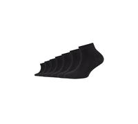 Kurzsocken CAMANO "7er Pack", Mädchen, Gr. 35-38, schwarz, 75% Baumwolle, 24% Polyamid, 1% Elasthan, uni, Socken (65277366-35) schwarz
