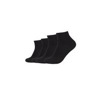 Kurzsocken CAMANO "bamboo 4er Pack", Damen, Gr. 39-42, schwarz, 80% Viskose, 19% Polyamid, 1% Elasthan, uni, Socken (29838303-39) schwarz