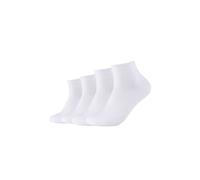 Kurzsocken CAMANO "bamboo 4er Pack", Damen, Gr. 39-42, weiß, 80% Viskose, 19% Polyamid, 1% Elasthan, uni, Socken (29195320-39) weiß