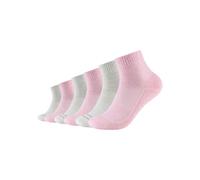 Kurzsocken CAMANO "ca-soft", Damen, Gr. 39-42, rosa (rosé melange), Baumwollmischung, unifarben, Socken Kurzsocken, mit verstärktem Zehenbereich (67985951-39)