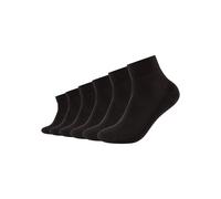 Kurzsocken CAMANO "ca-soft", Damen, Gr. 39-42, schwarz, Baumwollmischung, unifarben, Socken Kurzsocken, mit verstärktem Zehenbereich (90300860-39)