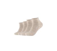 Kurzsocken CAMANO "ca-soft", Damen, Gr. 43-46, beige (nature melange), Materialmix, normal, Socken Kurzsocken, mit weichen Komfortbündchen (14186435-43)
