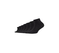 Kurzsocken CAMANO "ca-soft", Herren, Gr. 31-34, schwarz, Baumwollmischung, unifarben, normal, Socken, mit verstärktem Fersen- und Zehenbereich (58425425-31) schwarz