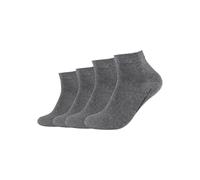 Kurzsocken CAMANO "ca-soft", Herren, Gr. 35-38, grau (dunkelgrau mix), Materialmix, unifarben, normal, Socken, mit weichen Komfortbündchen (91201032-35) dunkelgrau mix