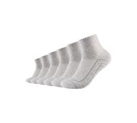 Kurzsocken CAMANO "ca-soft", Herren, Gr. 39-42, fog melange, Baumwollmischung, unifarben, Socken, mit verstärktem Zehenbereich (49276425-39) fog melange