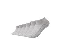 Kurzsocken CAMANO "ca-soft", Herren, Gr. 43-46, fog melange, Baumwollmischung, unifarben, Socken, mit verstärktem Zehenbereich (18232547-43) fog melange