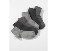 Kurzsocken CAMANO, Damen, Gr. 1/35, grau (3x anthrazit, 2x grau, 2x hellgrau, meliert), 78% Baumwolle, 20% Polyamid, 2% Elasthan, Socken (48942629-1) 3x anthrazit, 2x grau, 2x hellgrau, meliert