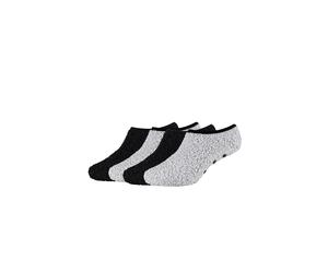 Kurzsocken CAMANO, Damen, Gr. 39-42, schwarz-weiß (schwarz mix), Obermaterial: 98% Polyester, 2% Elasthan, Socken, mit weichem Bund ohne Gummidruck, formbeständig (76736743-39) schwarz mix