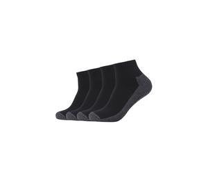 Kurzsocken CAMANO "function", Herren, Gr. 35-38, schwarz, Materialmix, uni und meliert, normal, Socken, mit entlastender Halbplüschsohle (53802240-35) schwarz