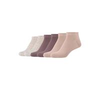 Sneakersocken CAMANO "Sneakersocken 6er Pack" Gr. 35/38, rosa (cameo rose) Damen Socken (86999943-35) cameo rose