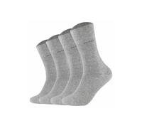 Kurzsocken CAMANO "Socken 4er Pack", Damen, Gr. 39-42, grau, Obermaterial: 80% Baumwolle CO. 17% Polyamid PA. 3% Elasthan EL., Socken (28417712-39) grau