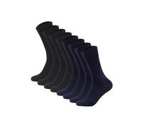 Kurzsocken CAMANO "Socken 8er Pack", Damen, Gr. 39-42, bunt (schwarz, marine), Obermaterial: 97% Baumwolle CO. 3% Elasthan EL., Socken (57203020-39) schwarz, marine