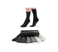 Kurzsocken CAMANO "Socken Comfort Socks in Box 7P 7er Pack", Herren, Gr. 35-38, grau, Obermaterial: 80% Baumwolle CO. 17% Polyamid PA. 3% Elasthan EL., Socken (87227258-35) grau