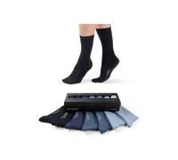 Kurzsocken CAMANO "Socken Comfort Socks in Box 7P 7er Pack", Herren, Gr. 43-46, blau, Obermaterial: 80% Baumwolle CO. 17% Polyamid PA. 3% Elasthan EL., Socken (56288809-43) blau
