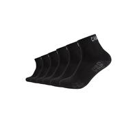 Kurzsocken CAMP DAVID "mesh ventilation", Herren, Gr. 43-46, schwarz, Baumwollmischung, unifarben, Socken, mit dezentem Markenlogo (50009905-43) schwarz