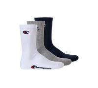 Kurzsocken CHAMPION "Socken 3er Pack", Damen, Gr. 39-42, bunt (blau, weiß, grau), Obermaterial: 71% Baumwolle CO. 27% Polyester PES. 2% Elasthan EL., Socken (20461624-39) blau, weiß, grau