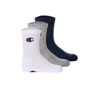 Kurzsocken CHAMPION "Socken 3er Pack", Mädchen, Gr. 27-30, bunt (blau, weiß, grau), Obermaterial: 71% Baumwolle CO. 27% Polyamid PA. 2% Elasthan EL., Socken (97065665-27) blau, weiß, grau