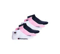 Kurzsocken CHAMPION "Socken 6er Pack", Damen, Gr. 35-38, bunt (pink, weiß, blau), Obermaterial: 71% Baumwolle CO. 23% Polyester PES. 4% Polyamid PA. 2% Elasthan EL., Socken (62826249-35) pink, weiß, b