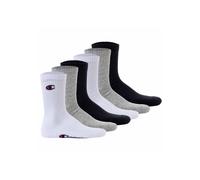 Kurzsocken CHAMPION "Socken 6er Pack", Damen, Gr. 43-46, bunt (schwarz, weiß, grau), Obermaterial: 70% Baumwolle CO. 28% Polyester PES. 2% Elasthan EL., Socken (73217753-43) schwarz, weiß, grau
