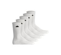 Kurzsocken ELLESSE "Socken ALACRE Crew Socks 5er Pack", Herren, Gr. 37-42,5, weiß, Obermaterial: 68% Baumwolle CO. 16% Polyester PES. 14% Polyamid PA. 2% Elasthan EL., Socken (57565139-37) weiß