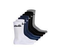 Kurzsocken ELLESSE "Socken TREGO SPORT SOCK 7er Pack", Herren, Gr. 43-46, bunt (schwarz, weiß, blau, grau), Obermaterial: 98% Polyester PES. 2% Elasthan EL., Socken (99343749-43) schwarz, weiß, blau,