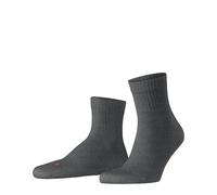 Falke Tagessocke Run Rib (nachhaltige Baumwolle) Kurzsocken dunkelgrau - 1 Paar, Größe 39-41