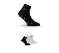 Kurzsocken FILA, Damen, Gr. 35-38, bunt (fashion lady), Obermaterial: 58% Baumwolle, 41% Polyester, 1% Elasthan, Socken, mit schmalem Rippenbündchen, gepunktet, Cotton-Mix (73226711-35) fashion lady