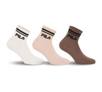 Kurzsocken FILA, Damen, Gr. 35-38, mocha mousse, Baumwollmischung, elastisch, Socken, Cotton-Mix, Unisex, Kontraststreifen (66868459-35) mocha mousse