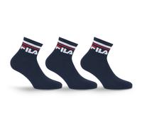 Kurzsocken FILA, Damen, Gr. 39-42, navy, Baumwollmischung, elastisch, Socken, Cotton-Mix, Unisex, Kontraststreifen (74646822-39) navy
