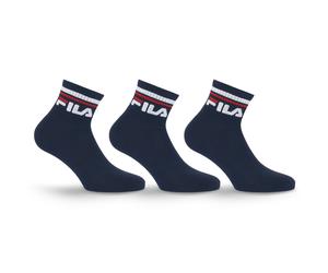 Kurzsocken FILA, Damen, Gr. 39-42, navy, Baumwollmischung, elastisch, Socken, Cotton-Mix, Unisex, Kontraststreifen (74646822-39) navy