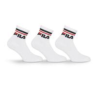 Fila Unisex Quarter-Socken F9398 Weiß Größe 39-42