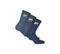 Kurzsocken FILA "Socken 3er Pack", Damen, Gr. 35-38, blau (marine), Obermaterial: 70% Baumwolle CO. 29% Polyester PES. 1% Elasthan EL., Socken (19932416-35) marine