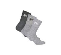 Kurzsocken FILA "Socken 3er Pack", Damen, Gr. 35-38, grau (grau melange), Obermaterial: 70% Baumwolle CO. 29% Polyester PES. 1% Elasthan EL., Socken (23869905-35) grau melange