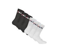 Kurzsocken FILA "Socken 3er Pack", Damen, Gr. 39-42, schwarz (schwarz, weiß), Obermaterial: 70% Baumwolle CO. 29% Polyester PES. 1% Elasthan EL., Socken (45668638-39) schwarz, weiß